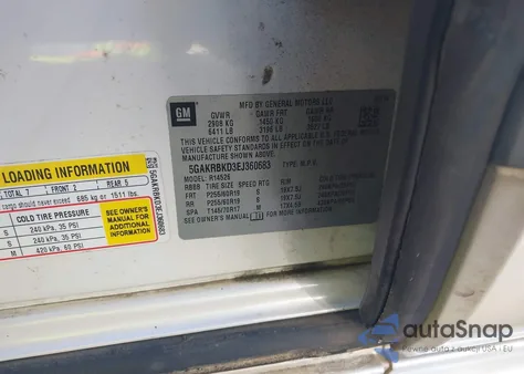 2014 Buick Enclave Leather z USA, uszkodzony, nr VIN 5GAKRBKD3EJ360683